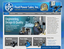 Tablet Screenshot of fluidpowersales.com